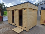 Sauna ogrodowa szkieletowa ocieplona z przedsionkiem |Dostępna od ręki