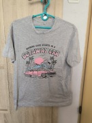 Retro koszulka męska z krótkim rękawem Vintage rozmiar S