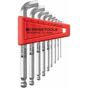 ZESTAW 9 KLUCZY IMBUSOWYCH KRÓTKICH Z KULKĄ 1,5-10 mm SWISS-TOOLS 626069 9