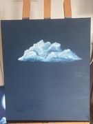 Obraz olejny 50x60 cm Chmura