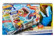 HOT WHEELS ZESTAW MIEJSKI PORT ATAK REKINA + autko zestaw do zabawy