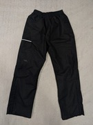 Czarne spodnie przeciwwiatrowe przeciwdeszczowe Peter Storm 146 - 152