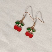 K311 Kolczyki wiszące Wiśnie 