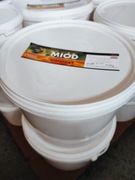 Miód 14kg rzepakowy w wiadrze wiadro z pasieki wiaderko od pszczelarza