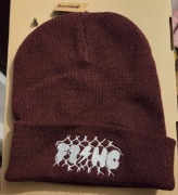 Czapka zimowa Faul Techniczny bordowa z białym haftem