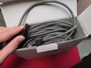 Kabel Ethernet Cat 8, 30M Nylonowy Pleciony 40Gbps 2000MHz
