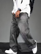 Spodnie Dżinsowe, Jeans, Unisex, Vintage, Luźny Krój