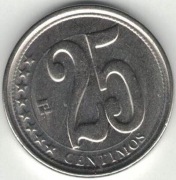 Wenezuela 25 centimos 2009 - 20 mm - nr 4 skrętka