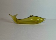 Wazon szklany w kształcie ryby,