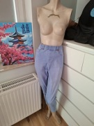 XL jasnoniebieskie spodnie jeansowe Jegginsy jeansy z wysokim stanem dżinsy