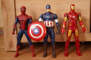 3 Figurki Spiderman Kapitan Ameryka Iron Man