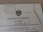 Dokument patentowy 1904 maszyna parowa 