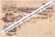 CIGACICE (TSCHICHERZIG) k. Sulechów Zielona Góra, wielowidok Vorlaufer 1897