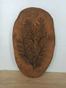 Dekoracyjna płaskorzeźba / obraz ręcznie zdobiony – motyw roślinny