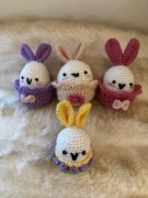 Króliczki wielkanocne na szydełku
