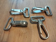 Karabińczyk metalowy długość 62 mm srebrny 