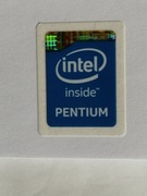 Naklejka INTEL INSIDE PENTIUM+ książeczka 4 ^
