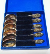 Łyżeczki srebro 800, 116g WWS  Warszawa, Syrenka 