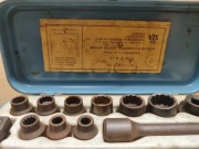 Zestaw kutych kluczy nasadowych VIS 12-R Z B-3. PRL Vis Rawa