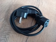 Kabel zasilający 1.5m, czarny. 