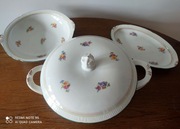 stara porcelana Chodzież 3 cz. waza, misa, półmisek