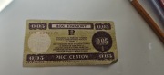 Bon towarowy 5 centów z 1979 roku