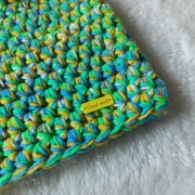 Czapka beanie boho smerfetka szydełkowa 