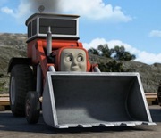 Koparka JACEK pojazd tory drewniane plastikowe Tomek i Przyjaciele