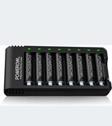 UNIWERSALNA ŁADOWARKA POWEROWL USB NA 8 AKUMULATORÓW AA AAA