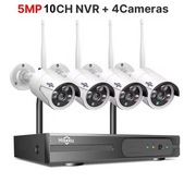 ZESTAW HISEEU 5MP 10CH NVR  ! Monitoring 4 kamery. DYSK 1Tb NOWE! 