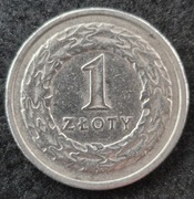 Jednozłotówka z roku 1991