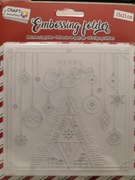 Folder scrapbooking embossing wytłaczanie 15x15 święta 