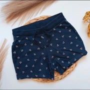 Szorty krótkie spodenki w kotwice 86 bawełniane bawełna granatowe H&M hm