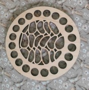 Baza dno koszyka spód koło 10cm makrama wzór 12kosz10