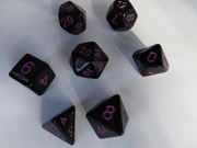 Zestaw 7 kości RPG Mroczny Akolita