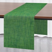 Bieżnik na stół, obrus stołowy, zmywalny PVC - 30x183 cm ciemnozielony