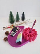 Sorter na biurko lilia na klucze długopisy prezent