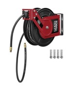 Bęben zwijacz z wężem do sprężonego powietrza 3/8" 15 metrów Meec Tools