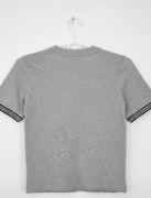 Szary T-shirt Diverse Srebrne Rękawy Glam Y2K Basic 146