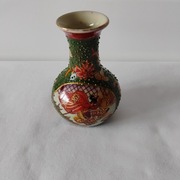 Malutki wazonik chiński w technice "cloisonne"