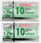 Bilet MPK  Lublin 2x10min N / warianty / reklama
