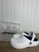 Kapcie Crocs futerkowe classic białe org 36/37