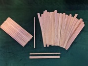 100 Klapek: Modelarstwo, Rozpałka, DIY, 20x13x4mm