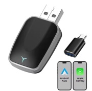 Bezprzewodowy Adapter CarPlay Android Auto WiFi Bluetooth USB/USB-C