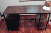 VASAGLE Biurko komputerowe 2 szufladami, 140 x 60 x 76 cm