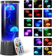 Lampa lawowa meduza LED 17 kolorów ściemniana lampka nocna – wielokolorowa