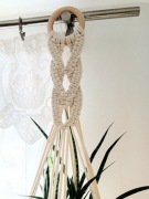 Scandi Ręcznie robiony kwietnik wiszący makrama