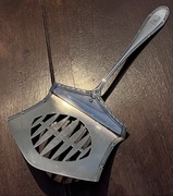 WMF - gigantyczna posrebrzana łopatka do szparagów - struś - 1880r