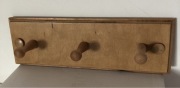 Wieszak ścienny ze sklejki drewnianej 30 cm 3 uchwyty nowy