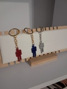 Zestaw, komplet 3 breloków blohsh w stylu Billie Eilish 